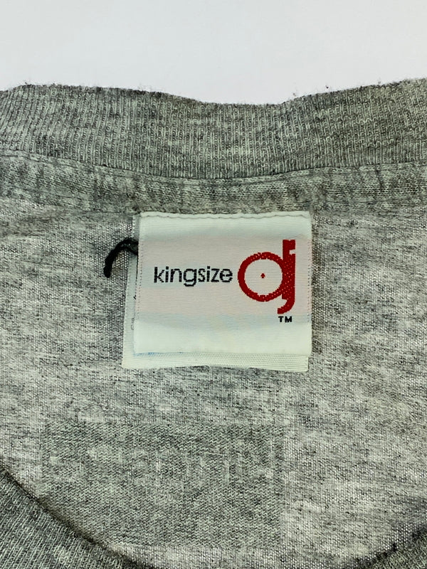 【現状渡し品】【メンズ】 KING SIZE キング サイズ 90S TECHNICS TEE トップス Tシャツ 146-260619-jt-10-min サイズ：L カラー：グレー 万代Net店