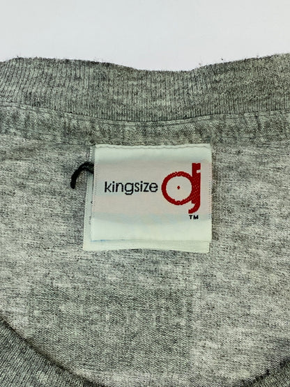 【現状渡し品】【メンズ】 KING SIZE キング サイズ 90S TECHNICS TEE トップス Tシャツ 146-260619-jt-10-min サイズ：L カラー：グレー 万代Net店