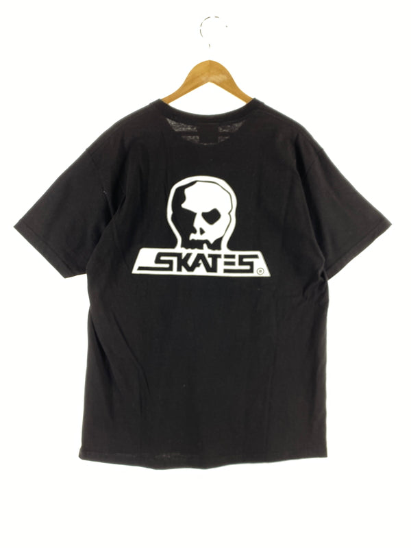 【中古品】【メンズ】 SKULL SKATES スカルスケーツ 90S LOGO TEE 90年代 ロゴTシャツ トップス 146-260619-jt-13-min サイズ：L カラー：ブラック 万代Net店