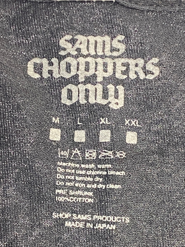 【中古品】【メンズ】 SAMS CHOPPERS SFFS サムズチョッパーズ FLAME LS TEE フレーム 長袖Tシャツ トップス 142-260619-jt-03-min サイズ：XL カラー：ブラック 万代Net店