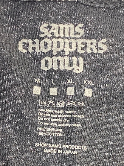 【中古品】【メンズ】 SAMS CHOPPERS SFFS サムズチョッパーズ FLAME LS TEE フレーム 長袖Tシャツ トップス 142-260619-jt-03-min サイズ：XL カラー：ブラック 万代Net店