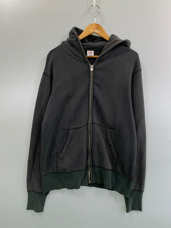 【中古品】【メンズ】 BARNS OUTFITTERS バーンズ アウトフィッターズ ZIP HOODIE ジップフーディー パーカー トップス 145-260623-yn-40-min サイズ：LARGE カラー：ダークグレー 万代Net店