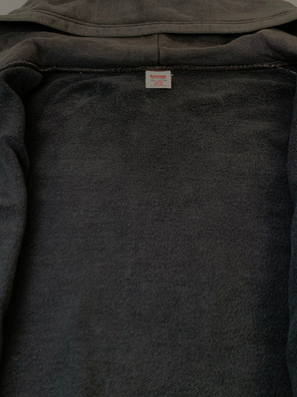 【中古品】【メンズ】 BARNS OUTFITTERS バーンズ アウトフィッターズ ZIP HOODIE ジップフーディー パーカー トップス 145-260623-yn-40-min サイズ：LARGE カラー：ダークグレー 万代Net店