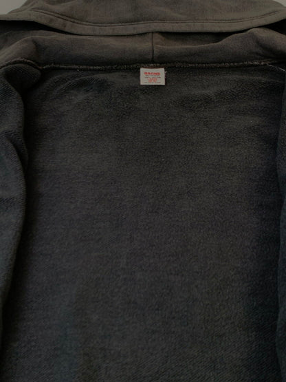 【中古品】【メンズ】 BARNS OUTFITTERS バーンズ アウトフィッターズ ZIP HOODIE ジップフーディー パーカー トップス 145-260623-yn-40-min サイズ：LARGE カラー：ダークグレー 万代Net店
