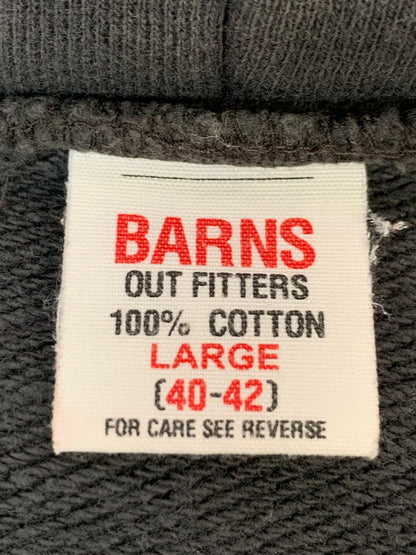 【中古品】【メンズ】 BARNS OUTFITTERS バーンズ アウトフィッターズ ZIP HOODIE ジップフーディー パーカー トップス 145-260623-yn-40-min サイズ：LARGE カラー：ダークグレー 万代Net店