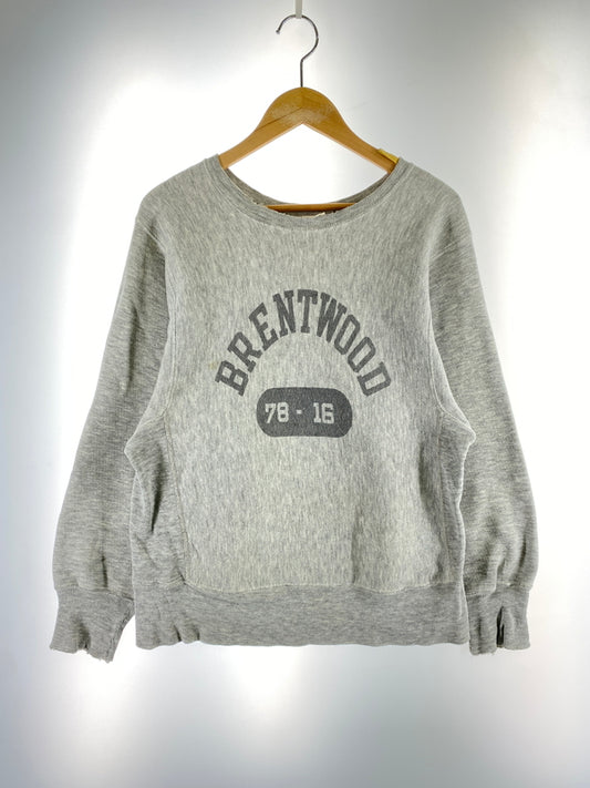 【中古品】【メンズ】 CHAMPION チャンピオン 70S BRENTWOOD REVERSE WEAVE SWEATSHIRT 70年代 ブレントウッド リバース ウィーブ スウェット トップス 146-260619-jt-11-min サイズ：S カラー：グレー 万代Net店
