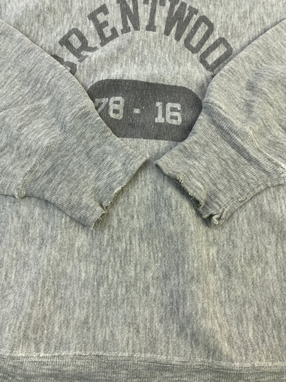 【中古品】【メンズ】 CHAMPION チャンピオン 70S BRENTWOOD REVERSE WEAVE SWEATSHIRT 70年代 ブレントウッド リバース ウィーブ スウェット トップス 146-260619-jt-11-min サイズ：S カラー：グレー 万代Net店