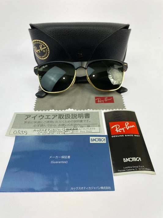 【中古品】【メンズ】 RAY-BAN レイバン CLUBMASTER OVERSIZED SUNGLASSES RB4175 クラブマスター オーバーサイズド サングラス 57□16-145 203-260621-em-18-min カラー：フレーム マットブラック/レンズ グレー偏光レンズ 万代Net店