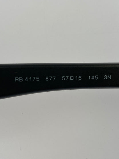 【中古品】【メンズ】 RAY-BAN レイバン CLUBMASTER OVERSIZED SUNGLASSES RB4175 クラブマスター オーバーサイズド サングラス 57□16-145 203-260621-em-18-min カラー：フレーム マットブラック/レンズ グレー偏光レンズ 万代Net店
