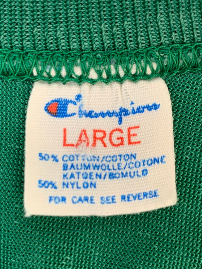 【中古品】【メンズ】 CHAMPION チャンピオン 80's NDSU 87 TEE 80年代 ロゴ Tシャツ トップス 146-260623-yn-42-min サイズ：L カラー：グリーン 万代Net店