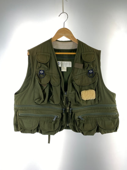 【中古品】【メンズ】 COLUMBIA コロンビア 90S PFG FISHING VEST 90年代フィッシング ベスト トップス 144-260619-jt-04-min サイズ：L カラー：オリーブ 万代Net店