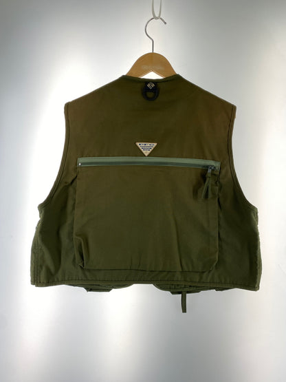 【中古品】【メンズ】 COLUMBIA コロンビア 90S PFG FISHING VEST 90年代フィッシング ベスト トップス 144-260619-jt-04-min サイズ：L カラー：オリーブ 万代Net店
