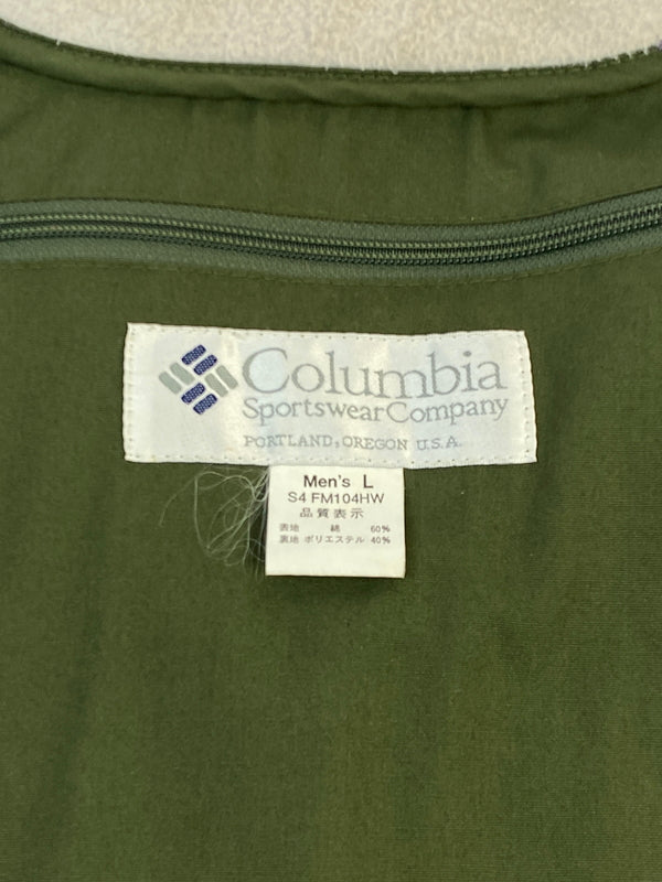 【中古品】【メンズ】 COLUMBIA コロンビア 90S PFG FISHING VEST 90年代フィッシング ベスト トップス 144-260619-jt-04-min サイズ：L カラー：オリーブ 万代Net店
