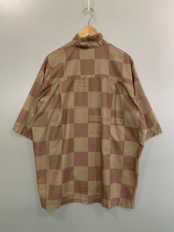 【中古品】【メンズ】 EVISEN SKATEBOARDS エビセン スケートボード BOX S/S SHIRT ボックス ショートスリーブシャツ 半袖シャツ トップス 142-260623-yn-43-min サイズ：XL カラー：ベージュブラウン系 万代Net店