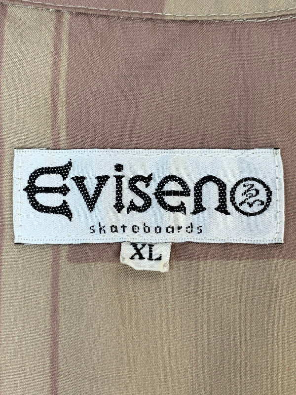 【中古品】【メンズ】 EVISEN SKATEBOARDS エビセン スケートボード BOX S/S SHIRT ボックス ショートスリーブシャツ 半袖シャツ トップス 142-260623-yn-43-min サイズ：XL カラー：ベージュブラウン系 万代Net店