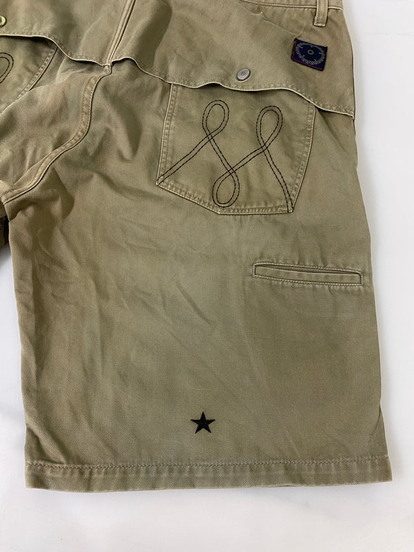 【現状渡し品】【メンズ】 M&M CUSTOM PERFORMANCE エムアンドエムカスタムパフォーマス SHORT WORK PANT ショートワークパンツ ボトムス 153-260623-yn-18-min サイズ：XL カラー：オリーブグリーン 万代Net店