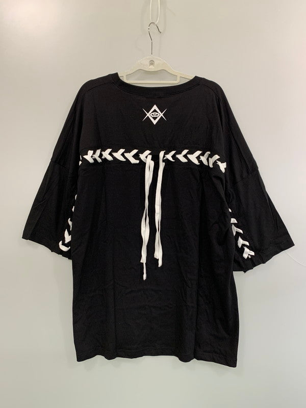 【中古美品】【レディース】 REFLEM レフレム S/S TEE RF22-A10 ショートスリーブTシャツ 半袖Tシャツ トップス 170-260623-yn-32-min サイズ：Free カラー：ブラック 万代Net店
