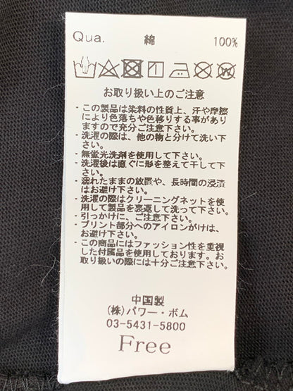 【中古美品】【レディース】 REFLEM レフレム S/S TEE RF22-A10 ショートスリーブTシャツ 半袖Tシャツ トップス 170-260623-yn-32-min サイズ：Free カラー：ブラック 万代Net店