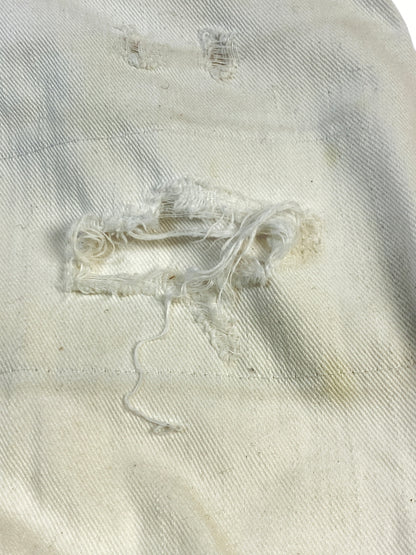 【現状渡し品】【メンズ】 DSQUARED2 ディースクエアード S71LB1054 STN833 WHITE BULL DENIM PANTS ホワイト ブル デニムパンツ ボトムス 152-260619-jt-20-min サイズ：42 カラー：ホワイト 万代Net店