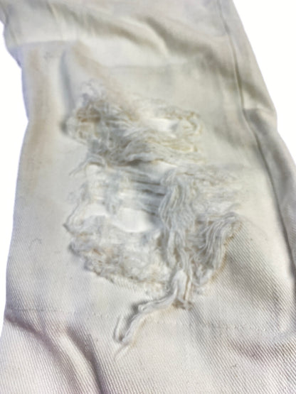 【現状渡し品】【メンズ】 DSQUARED2 ディースクエアード S71LB1054 STN833 WHITE BULL DENIM PANTS ホワイト ブル デニムパンツ ボトムス 152-260619-jt-20-min サイズ：42 カラー：ホワイト 万代Net店
