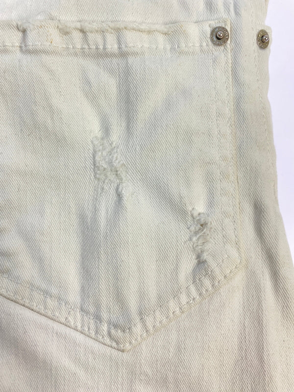 【現状渡し品】【メンズ】 DSQUARED2 ディースクエアード S71LB1054 STN833 WHITE BULL DENIM PANTS ホワイト ブル デニムパンツ ボトムス 152-260619-jt-20-min サイズ：42 カラー：ホワイト 万代Net店
