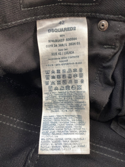 【中古品】【メンズ】 DSQUARED2 ディースクエアード S74LB1427 S30564 BLACK BULL DENIM PANTS ブラック ブル デニムパンツ ボトムス 152-260619-jt-17-min サイズ：42 カラー：ブラック 万代Net店