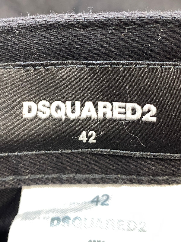 【中古品】【メンズ】 DSQUARED2 ディースクエアード S74LB1427 S30564 BLACK BULL DENIM PANTS ブラック ブル デニムパンツ ボトムス 152-260619-jt-17-min サイズ：42 カラー：ブラック 万代Net店