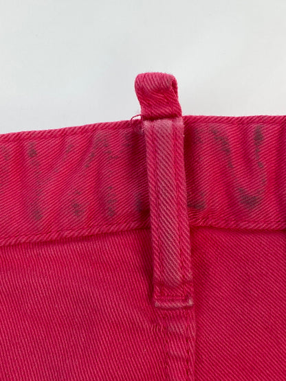 【中古品】【メンズ】 DSQUARED2 ディースクエアード S74LB1137 S30733 FUCHSIA BULL DENIM PANTS フクシア ブル デニムパンツ ボトムス 152-260619-jt-19-min サイズ：42 カラー：フクシアピンク 万代Net店