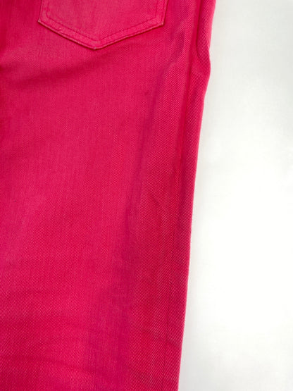 【中古品】【メンズ】 DSQUARED2 ディースクエアード S74LB1137 S30733 FUCHSIA BULL DENIM PANTS フクシア ブル デニムパンツ ボトムス 152-260619-jt-19-min サイズ：42 カラー：フクシアピンク 万代Net店