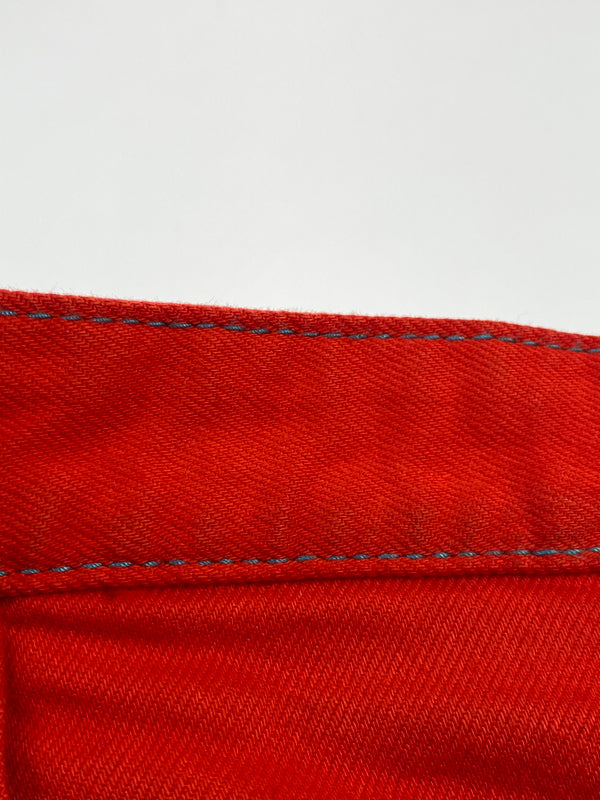 【中古品】【メンズ】 DSQUARED2 ディースクエアード S74LB1279 S30811 RED BULL DENIM PANTS レッド ブル デニムパンツ ボトムス 152-260619-jt-18-min サイズ：42 カラー：レッド 万代Net店