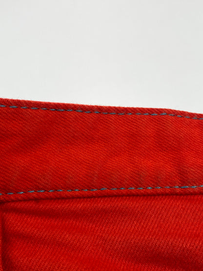 【中古品】【メンズ】 DSQUARED2 ディースクエアード S74LB1279 S30811 RED BULL DENIM PANTS レッド ブル デニムパンツ ボトムス 152-260619-jt-18-min サイズ：42 カラー：レッド 万代Net店