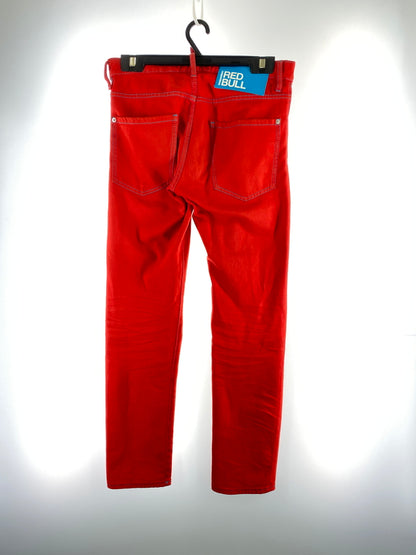 【中古品】【メンズ】 DSQUARED2 ディースクエアード S74LB1279 S30811 RED BULL DENIM PANTS レッド ブル デニムパンツ ボトムス 152-260619-jt-18-min サイズ：42 カラー：レッド 万代Net店