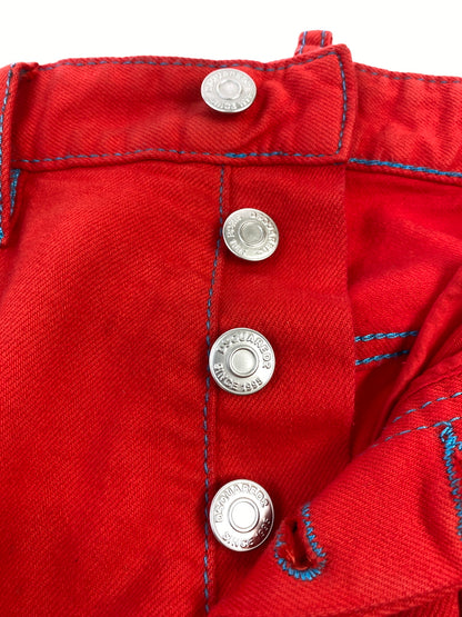 【中古品】【メンズ】 DSQUARED2 ディースクエアード S74LB1279 S30811 RED BULL DENIM PANTS レッド ブル デニムパンツ ボトムス 152-260619-jt-18-min サイズ：42 カラー：レッド 万代Net店