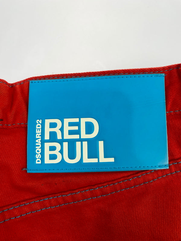 【中古品】【メンズ】 DSQUARED2 ディースクエアード S74LB1279 S30811 RED BULL DENIM PANTS レッド ブル デニムパンツ ボトムス 152-260619-jt-18-min サイズ：42 カラー：レッド 万代Net店