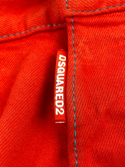 【中古品】【メンズ】 DSQUARED2 ディースクエアード S74LB1279 S30811 RED BULL DENIM PANTS レッド ブル デニムパンツ ボトムス 152-260619-jt-18-min サイズ：42 カラー：レッド 万代Net店