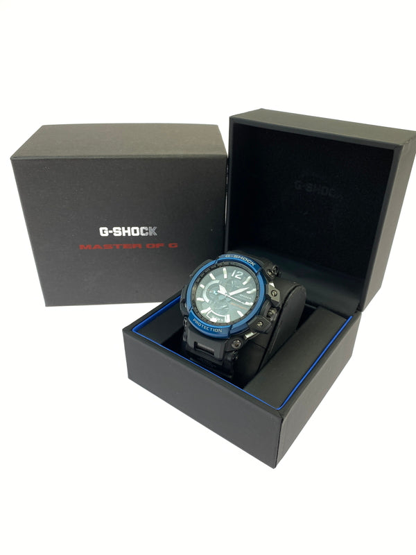 【中古品】【メンズ】 Ｇ-SHOCK ジーショック GRAVITY MASTER SOLAR WATCH GPW-2000 グラビティ マスター ソーラー ウォッチ メンズ 腕時計 196-260621-em-15-min カラー：ブラック/ブルー 万代Net店