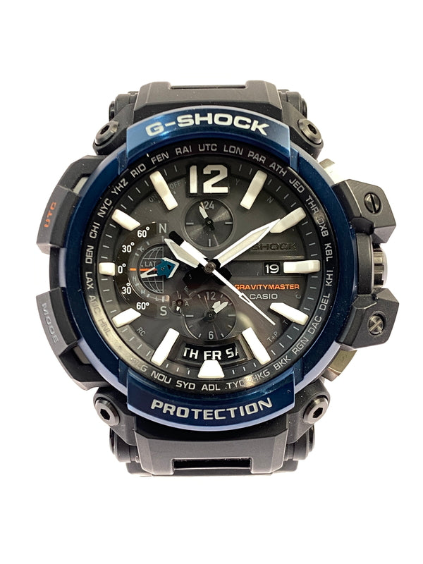【中古品】【メンズ】 Ｇ-SHOCK ジーショック GRAVITY MASTER SOLAR WATCH GPW-2000 グラビティ マスター ソーラー ウォッチ メンズ 腕時計 196-260621-em-15-min カラー：ブラック/ブルー 万代Net店
