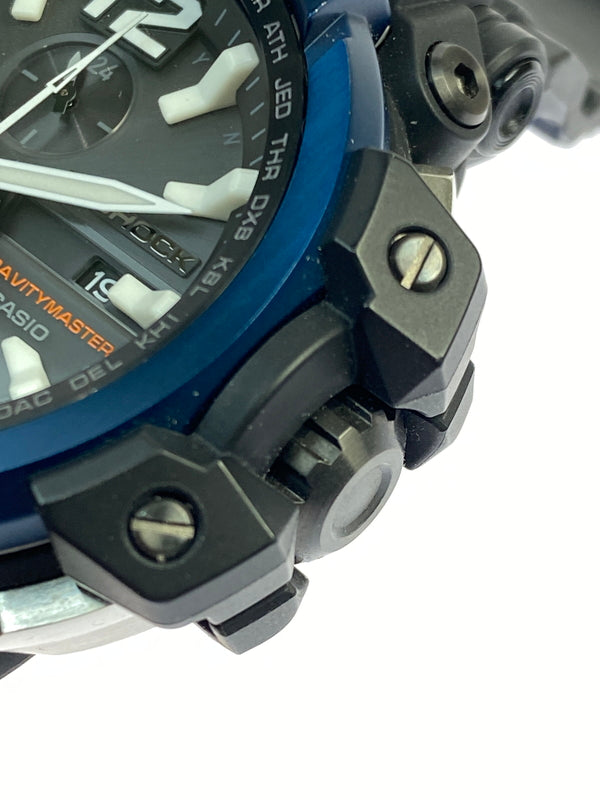 【中古品】【メンズ】 Ｇ-SHOCK ジーショック GRAVITY MASTER SOLAR WATCH GPW-2000 グラビティ マスター ソーラー ウォッチ メンズ 腕時計 196-260621-em-15-min カラー：ブラック/ブルー 万代Net店