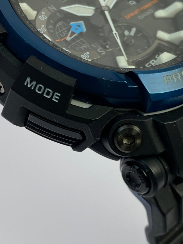 【中古品】【メンズ】 Ｇ-SHOCK ジーショック GRAVITY MASTER SOLAR WATCH GPW-2000 グラビティ マスター ソーラー ウォッチ メンズ 腕時計 196-260621-em-15-min カラー：ブラック/ブルー 万代Net店