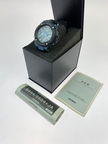 【中古品】【メンズ】 Ｇ-SHOCK ジーショック SOLAR WATCH GST-W300G ソーラー ウォッチ 腕時計 メンズ 196-260621-em-16-min カラー：ブラック/ブルー 万代Net店