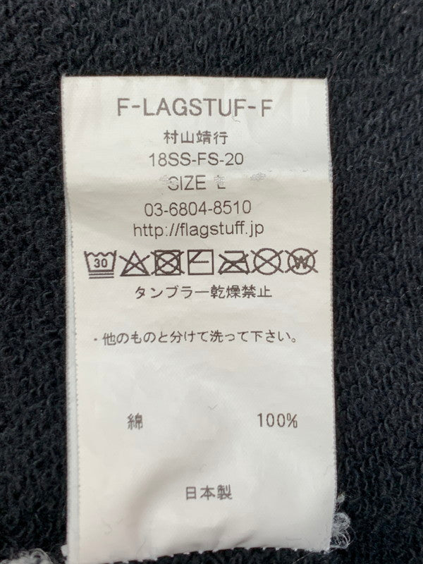 【中古品】【メンズ】 FLAGSTUFF フラグスタフ TATTOO HOODIE 18SS-FS-20 タトゥーフーディー パーカー トップス 140-260623-yn-46-min サイズ：L カラー：ブラック 万代Net店