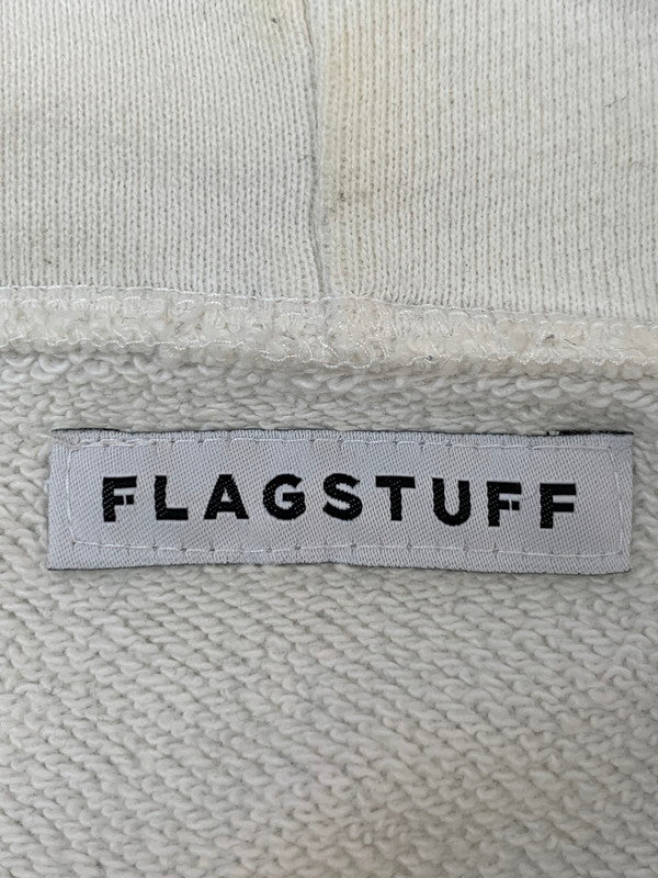 【現状渡し品】【メンズ】 FLAGSTUFF フラグスタフ TATTOO HOODIE 18SS-FS-20 タトゥーフーディー パーカー トップス 140-260623-yn-45-min サイズ：XL カラー：ホワイト 万代Net店