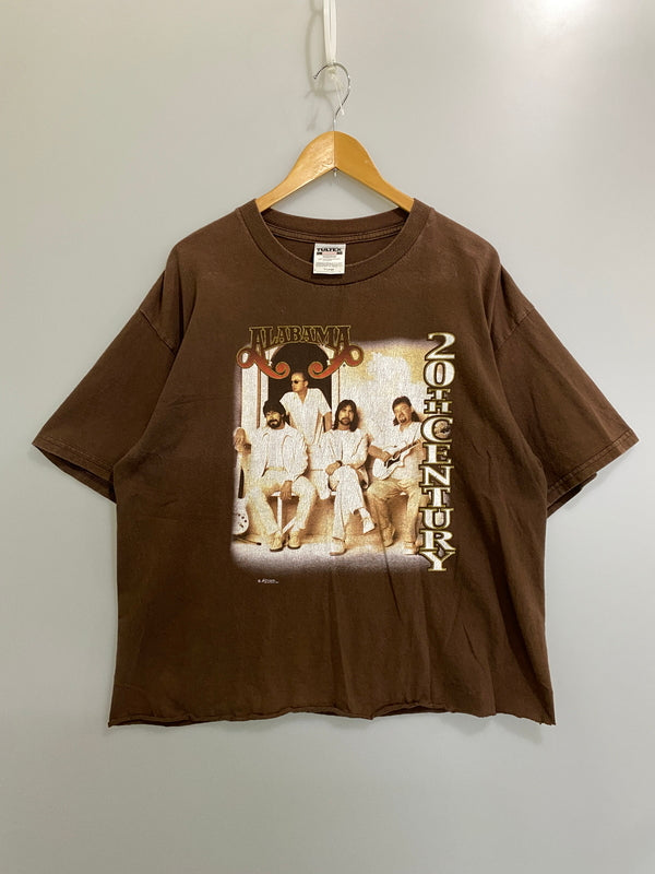 【現状渡し品】【メンズ】 ALABAMA アラバマ 20TH CENTURY TEE 20世紀 半袖Tシャツ メンズ トップス ロック バンドTシャツ 146-260720-em-28-min サイズ：XL カラー：ブラウン 万代Net店