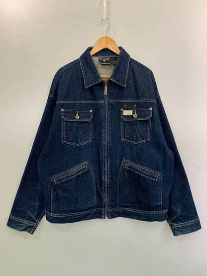 【中古品】【メンズ】 ROCAWEAR ロカウェア ZIP UP DENIM JACKET ジップアップ デニム ジャケット メンズ アウター Gジャン 142-260625-hu-21-min サイズ：XL カラー：インディゴ 万代Net店