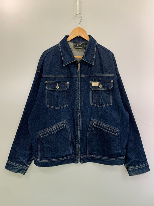 【中古品】【メンズ】 ROCAWEAR ロカウェア ZIP UP DENIM JACKET ジップアップ デニム ジャケット メンズ アウター Gジャン 142-260625-hu-21-min サイズ：XL カラー：インディゴ 万代Net店