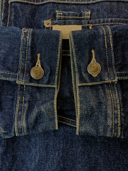 【中古品】【メンズ】 ROCAWEAR ロカウェア ZIP UP DENIM JACKET ジップアップ デニム ジャケット メンズ アウター Gジャン 142-260625-hu-21-min サイズ：XL カラー：インディゴ 万代Net店