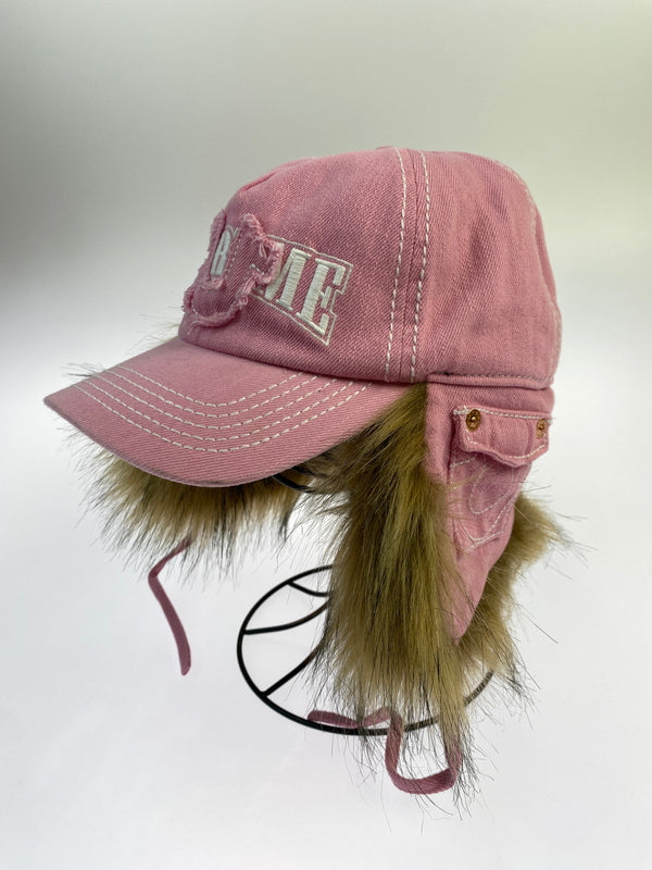 【中古品】【レディース】 SUPREME シュプリーム 25AW ×TRUE RELIGION EARFLAP トゥルー レリジョン イアーフラップ 帽子 キャップ 185-260627-hu-12-min サイズ：S/M カラー：ピンク 万代Net店