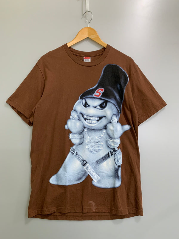 【現状渡し品】【メンズ】 SUPREME シュプリーム 25AW SNOEMAN TEE スノーマン ティー メンズ 半袖 プリント Tシャツ 142-260621-hu-24-min サイズ：M カラー：ブラウン 万代Net店