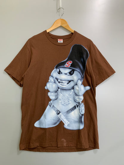 【現状渡し品】【メンズ】 SUPREME シュプリーム 25AW SNOEMAN TEE スノーマン ティー メンズ 半袖 プリント Tシャツ 142-260621-hu-24-min サイズ：M カラー：ブラウン 万代Net店