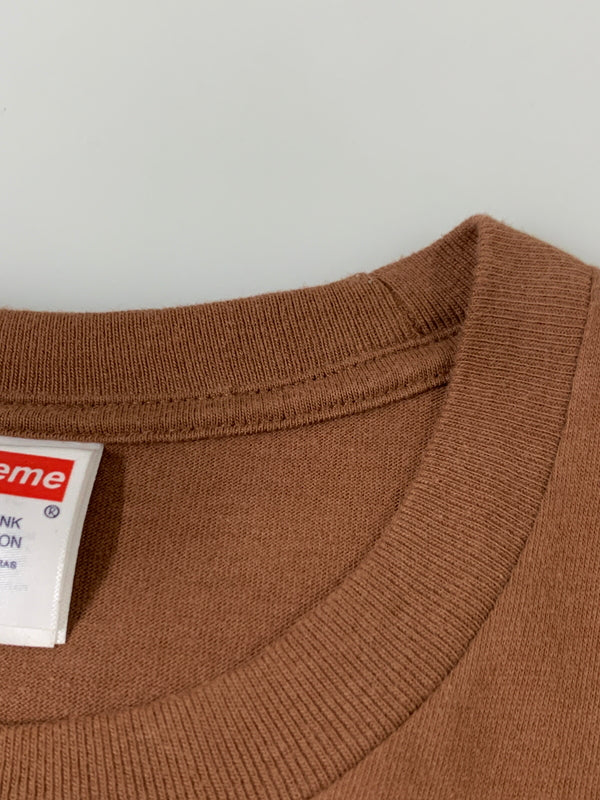 【現状渡し品】【メンズ】 SUPREME シュプリーム 25AW SNOEMAN TEE スノーマン ティー メンズ 半袖 プリント Tシャツ 142-260621-hu-24-min サイズ：M カラー：ブラウン 万代Net店